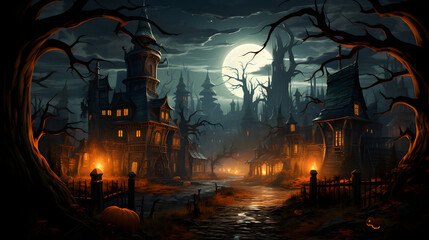 Halloween Wallpaper Generative AI