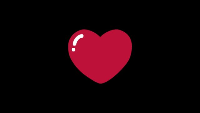 Video Animation of heart shapes for decorating projects on the day of love and valentine.