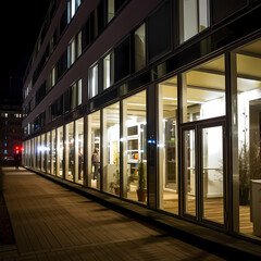 Obraz premium Outside of Apartment-Building, Generative AI