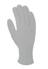 Obraz premium Grey protective gloves. vector illustration