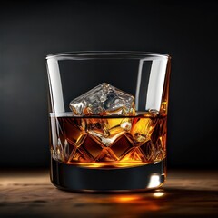 Glass of whiskey. Generative AI