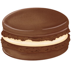 chocolate macaron