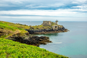 Unterwegs zum Leuchtturm Phare de Kermorvan in der wunderschönen Bretagne bei Le Conquet -...