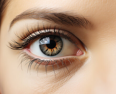 close up image of human ey