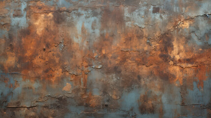 Obraz premium Rustic and weathered steel texture with corrosion and rust