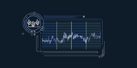 Price changes in the natural gas market in a simple infographic.
