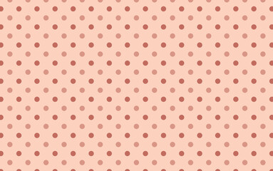 Beige Polka Dots Repeat Background