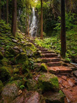 Burgbachwasserfall im Schwarzwald