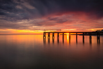 Wonderful morning light in Grandcamp-Maisy, France