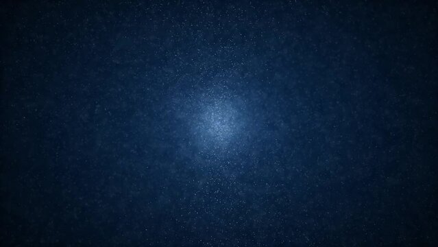 Abstract dark blue universe with stars loop slow motion background