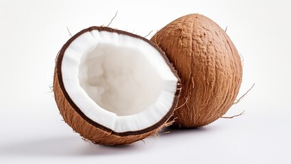 Coconut on a white background.