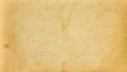 White yellow stained paper. Old retro letter texture.