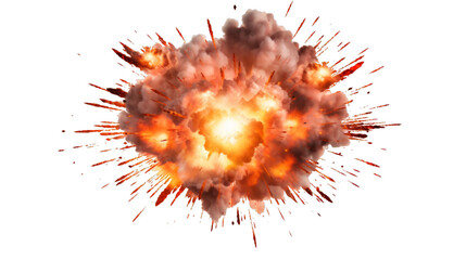 an explosion of fire, bomb, blast, riots, explode smoke - obrazy, fototapety, plakaty
