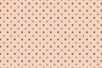 beige Polka Dots Repeat Background