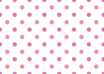 Pink Polka Dots Repeat Background