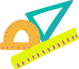 Back to school simple elements