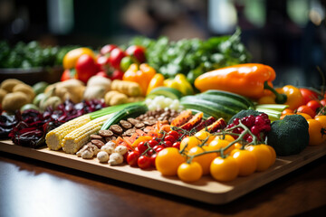 a nutrition education session focusing on the health benefits of a balanced plant-based diet on World Vegetarian Day Generative AI