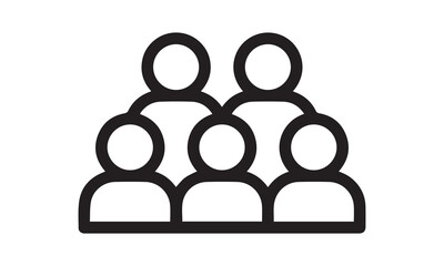 people icon vector, group icon vector, people icon vector, group people icon, crowd symbol