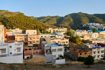 houses in the mountain town