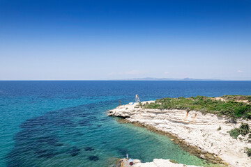 Ardic Brach view in Mordogan of Izmir Province