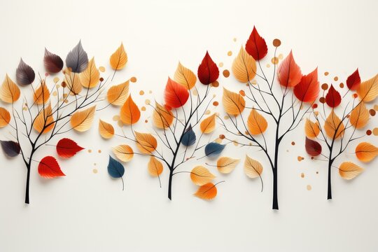 Autumn background of fall leaves.