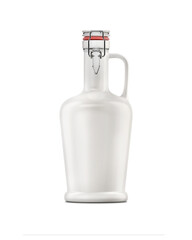 Blank Growler template isolated on a white background