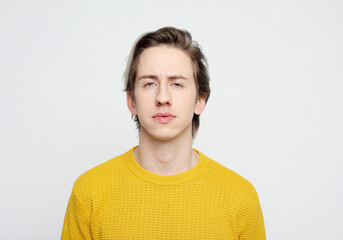 Portrait of a smart young man wearing casual