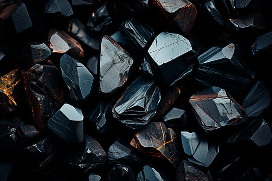 black stones. dark background with black stones,Generative AI