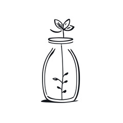 simple item, vector illustration doodle line art