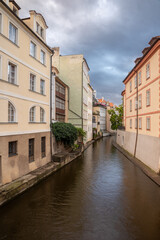 Naklejka na ściany i meble houses by the Čertovka canal
