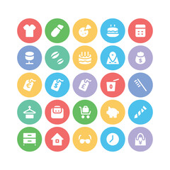 Set of Business and Finance Flat Icons
