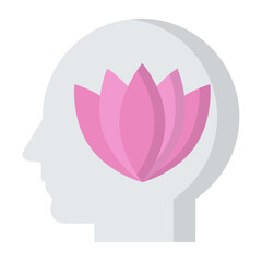Relax Mind Flat Icon