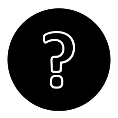 Ask For Help Glyph Icon