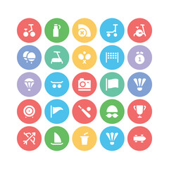 Pack of Sports and Olympics Flat Icons

