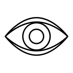 Open Eye Line Icon