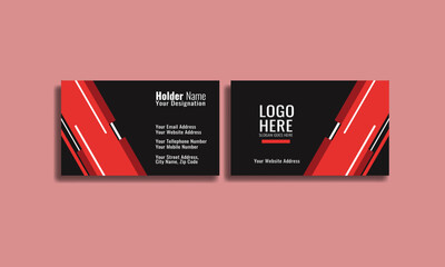 Simple Professional Business card design for personal and company identity.