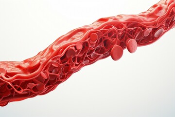 The artery isolated on a white background/