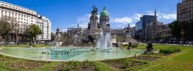 Photo sur Plexiglas Buenos Aires Buenos Aires, National Congress palace building in historic city center.