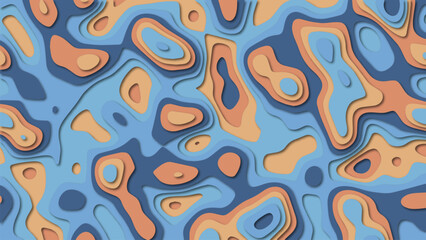 Color Contour Map Background