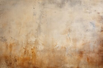 Obraz na płótnie Canvas Sponged stucco texture background, textured and grainy plaster surface, earthy and neutral tones backdrop, rustic and charming