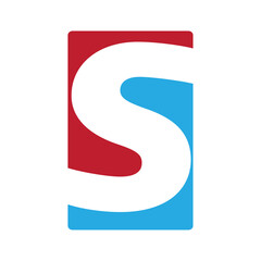 Logo minimalis lettering S