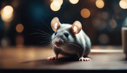 A mouse on a table