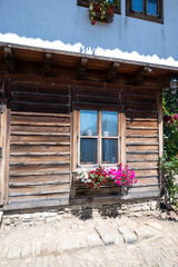Fototapeta na wymiar Village of Zheravna with nineteenth century houses, Bulgaria