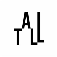 Classic simple Tall word design.