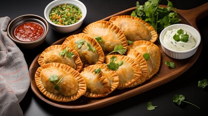 Latin American fried empanadas