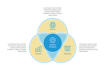 Fototapeta premium Set of infographic illustrations for presentations. Presentation, flyer, annual report, book, brochure, flyer template design.