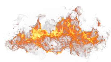 Flame Fire isolated on transparent background fiery  © Gustavo