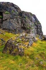 Fototapeta na wymiar Irish rocks landscape scenary Burren outdoors nature