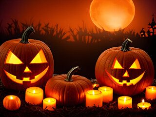 Halloweenkürbisse 