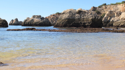 Vau's beach in Portimao, Portugal